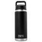 Image for Yeti Rambler Bottle 26oz Chug Cap, Black, thermos bottle with drinking spout, 769 ml