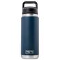 Image for Yeti Rambler Bottle 26oz Chug Cap, Navy Blue, thermos bottle with drinking spout, 769 ml