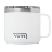 Yeti Rambler Stackable Mug 14oz Mag Slider Lid, White, stapelbare thermosmok met deksel, 414 ml