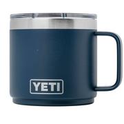 Yeti Rambler Stackable Mug 14oz Mag Slider Lid, Navy Blue, stapelbare thermosmok met deksel, 414 ml