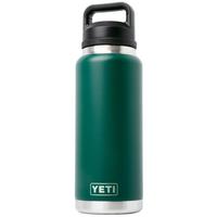 Afbeelding voor Yeti Rambler Bottle 36oz Chug Cap, Black Forest Green, thermosfles met drinkdop, 1L