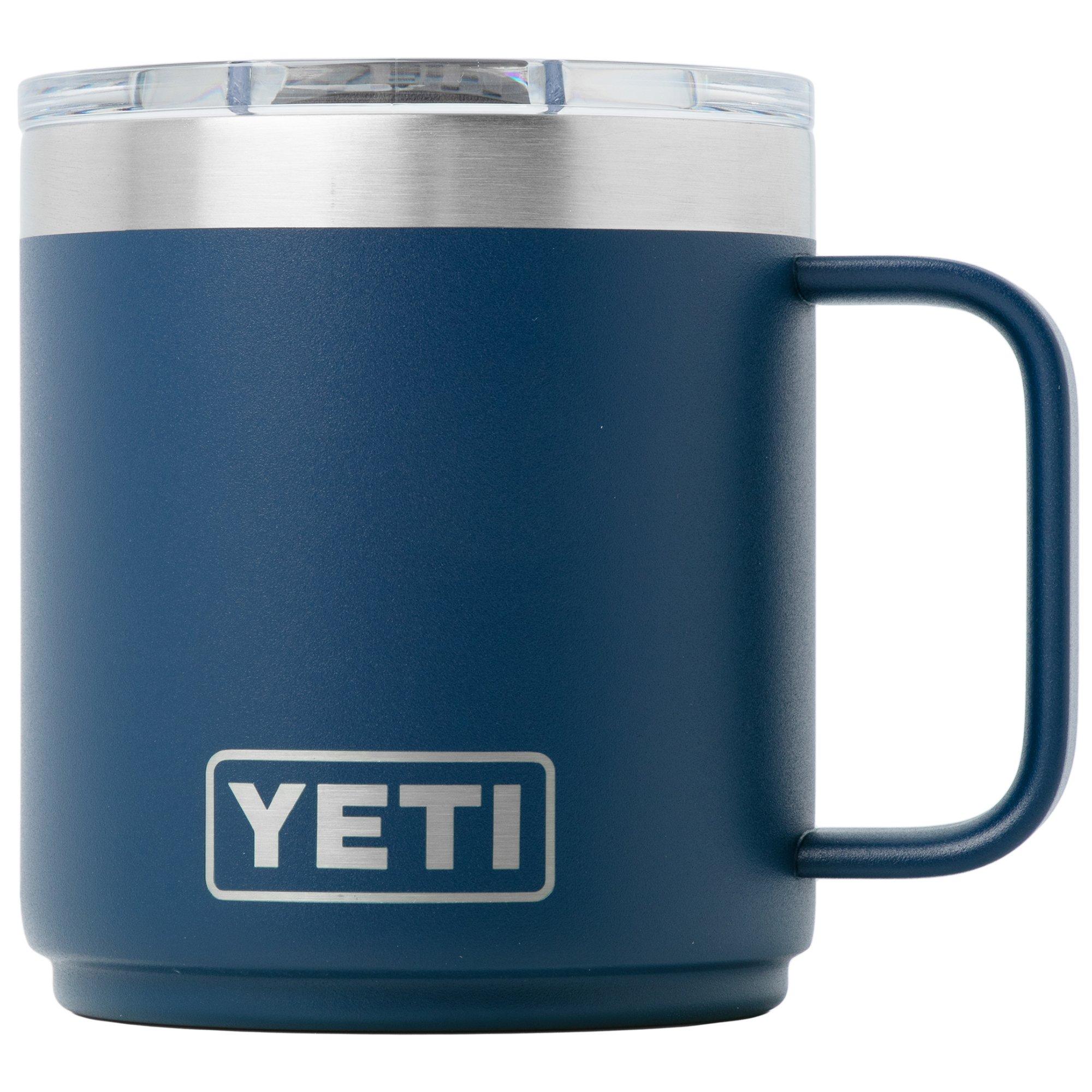 Yeti Rambler Stackable Mug 2.0 10oz Mag Slider Lid, Navy Blue, stapelbare Thermotasse mit Deckel, 295 ml