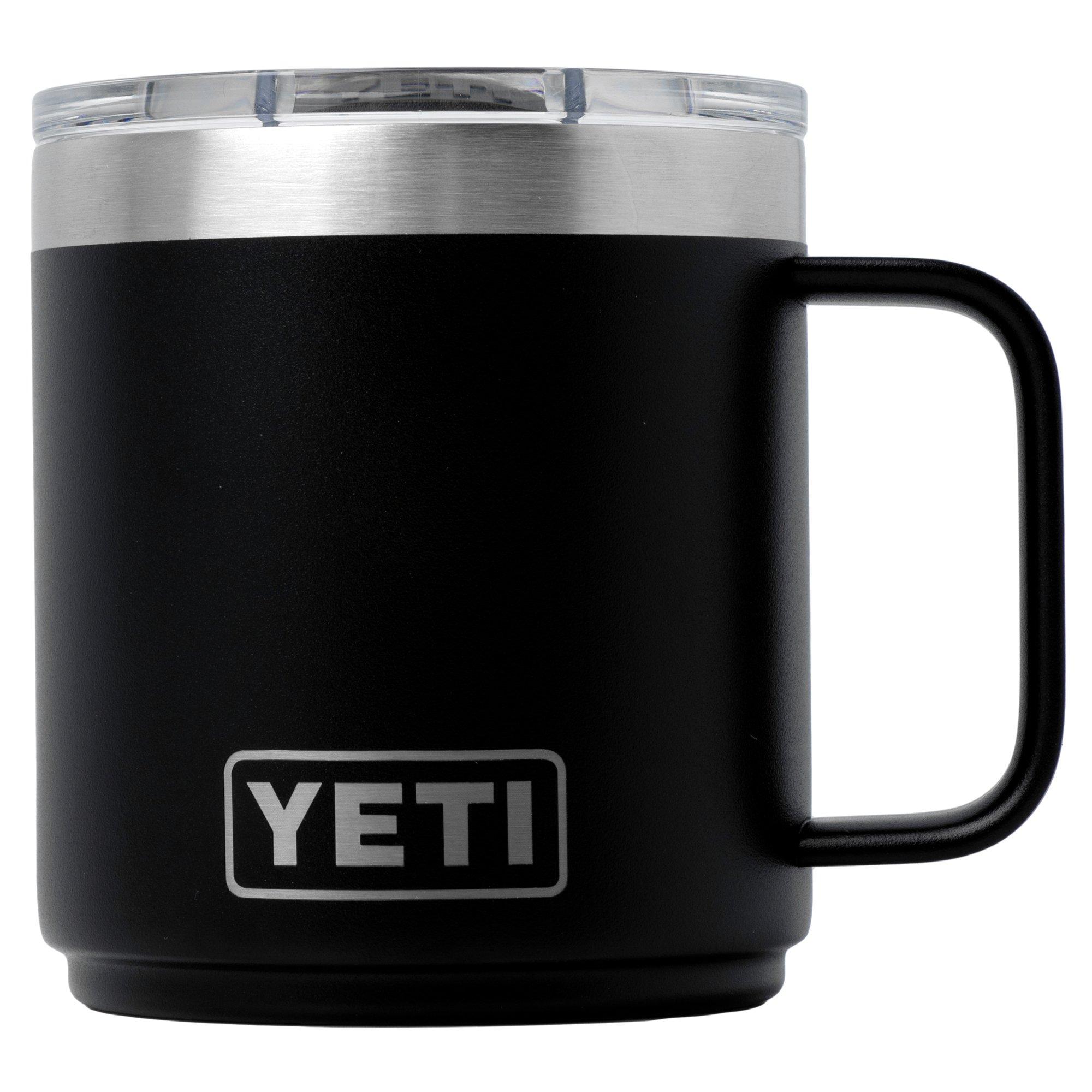 Yeti Rambler Stackable Mug 2.0 10oz Mag Slider Lid, Black, stapelbare Thermotasse mit Deckel, 295 ml