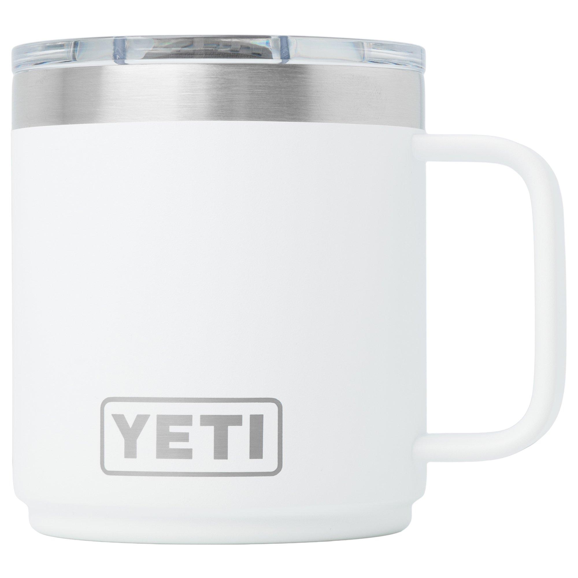 Yeti Rambler Stackable Mug 2.0 10oz Mag Slider Lid, White, stapelbare Thermotasse mit Deckel, 295 ml