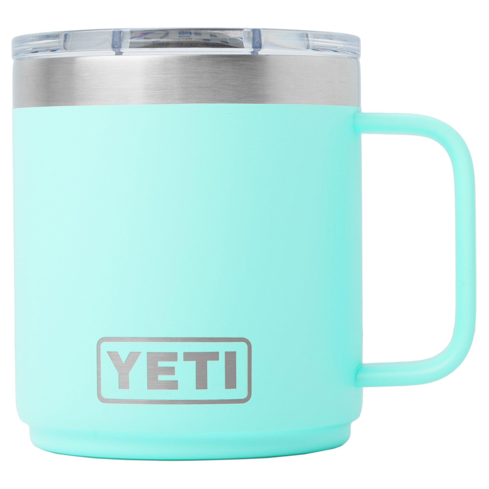 Yeti Rambler Stackable Mug 2.0 10oz Mag Slider Lid, Seafoam, stapelbare Thermotasse mit Deckel, 295 ml