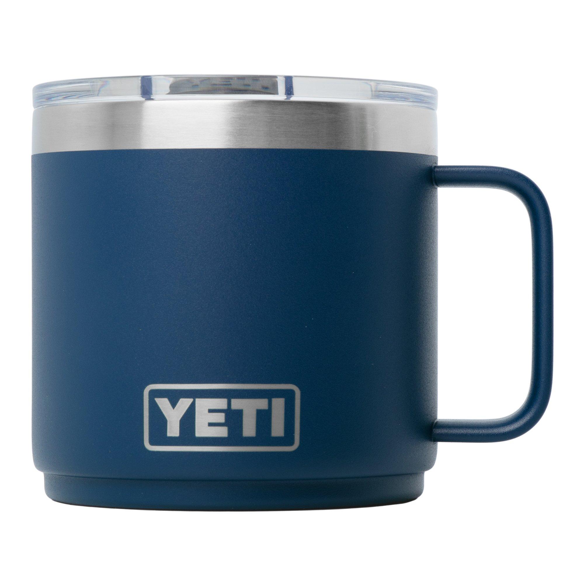 Yeti Rambler Stackable Mug 2.0 14oz Mag Slider Lid, Navy Blue, stackable mug with lid, 414 ml