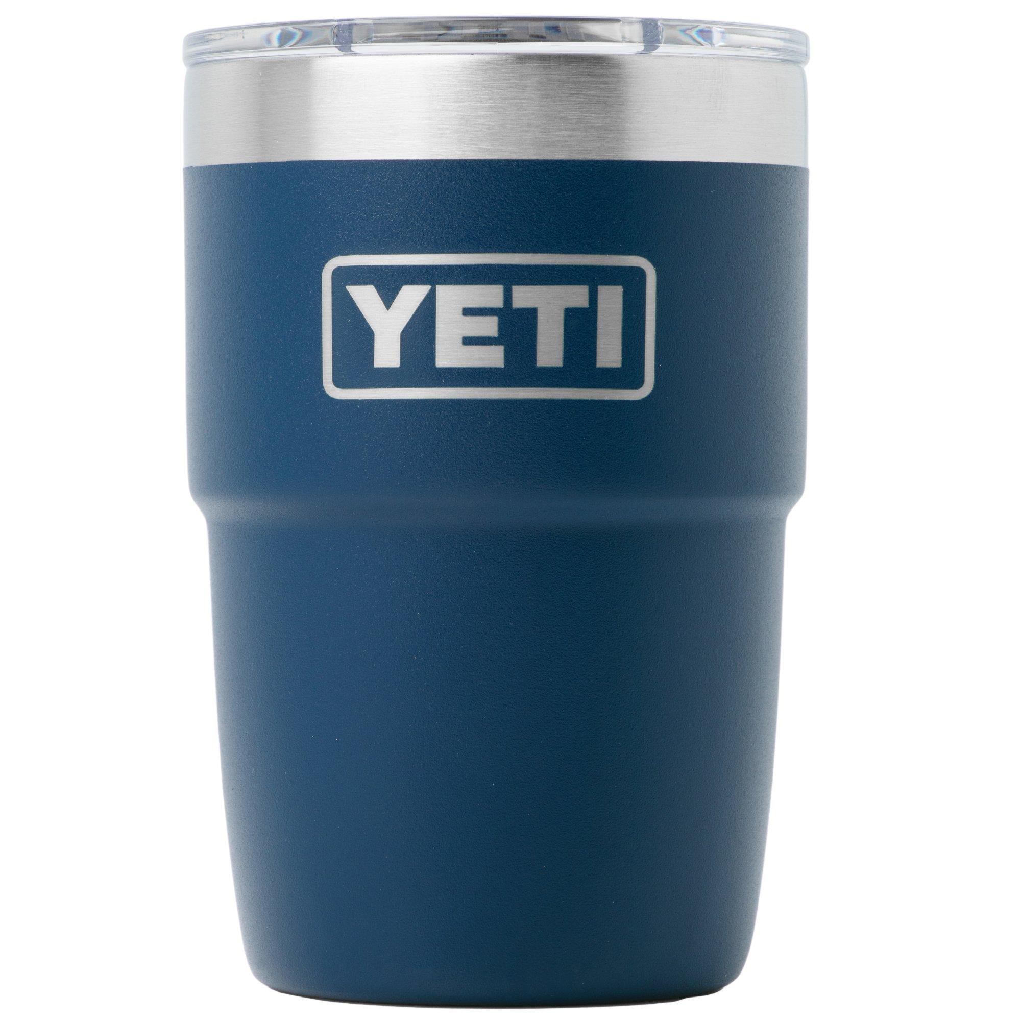 Yeti Rambler Stackable Cup 8oz Mag Slider Lid, Navy Blue, stapelbarer Thermobecher mit Deckel, 237 ml