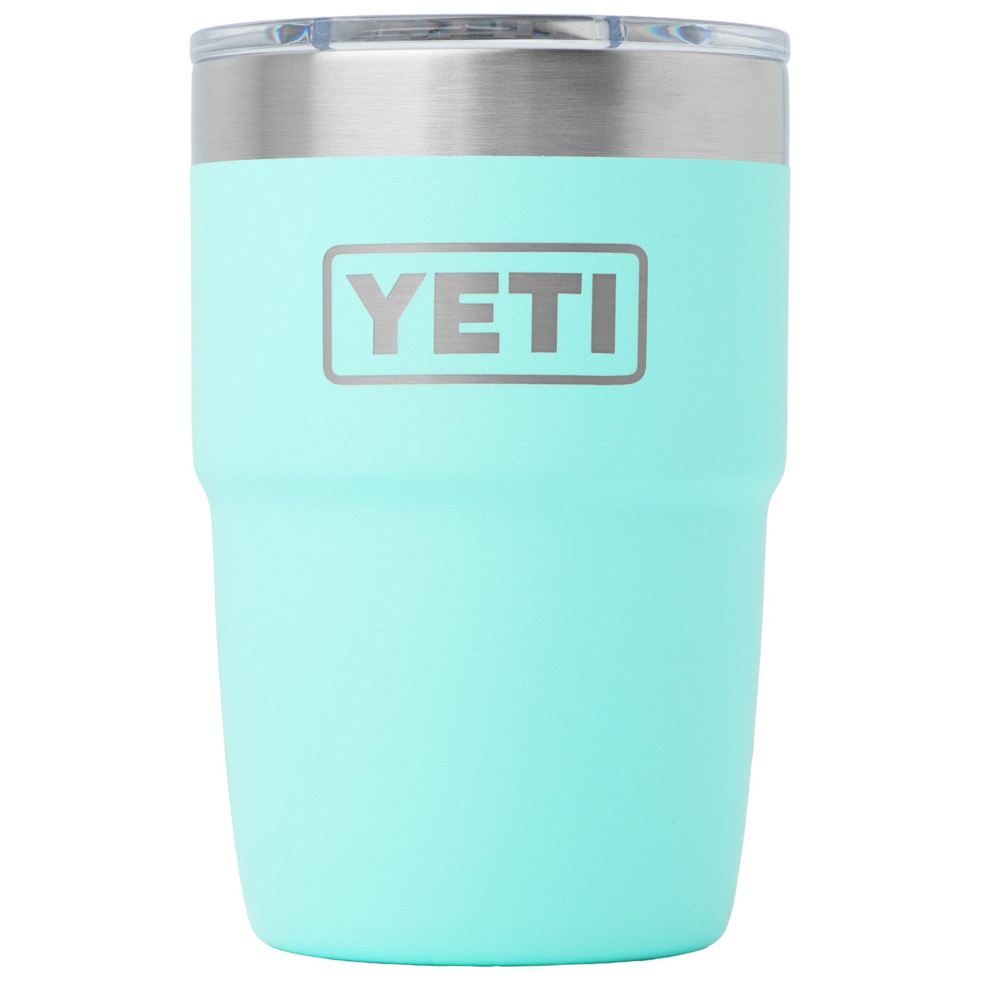 Yeti Rambler Stackable Cup 8oz Mag Slider Lid, Seafoam, stapelbarer Thermobecher mit Deckel, 237 ml