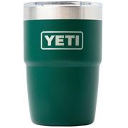 Afbeelding voor Yeti Rambler Stackable Cup 8oz Mag Slider Lid, Black Forest Green, stapelbare thermosbeker met deksel, 237 ml