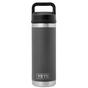 Image for Yeti Rambler Bottle 18oz Chug Cap, Charcoal Grey, thermos bottle with drinking spout, 532 ml