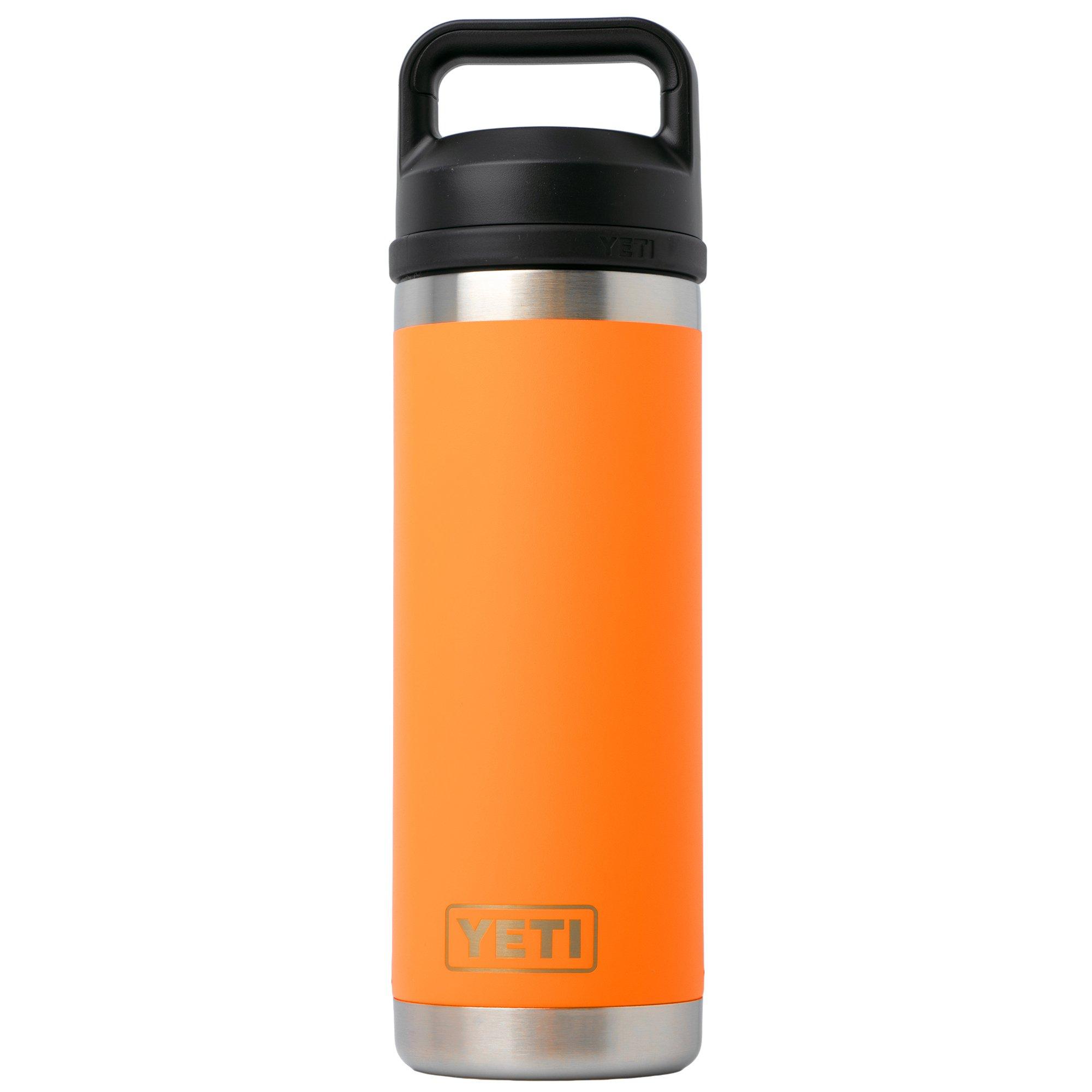 Yeti Rambler Bottle 18oz Chug Cap, King Crab Orange, thermos bottle with drinking spout, 532 ml