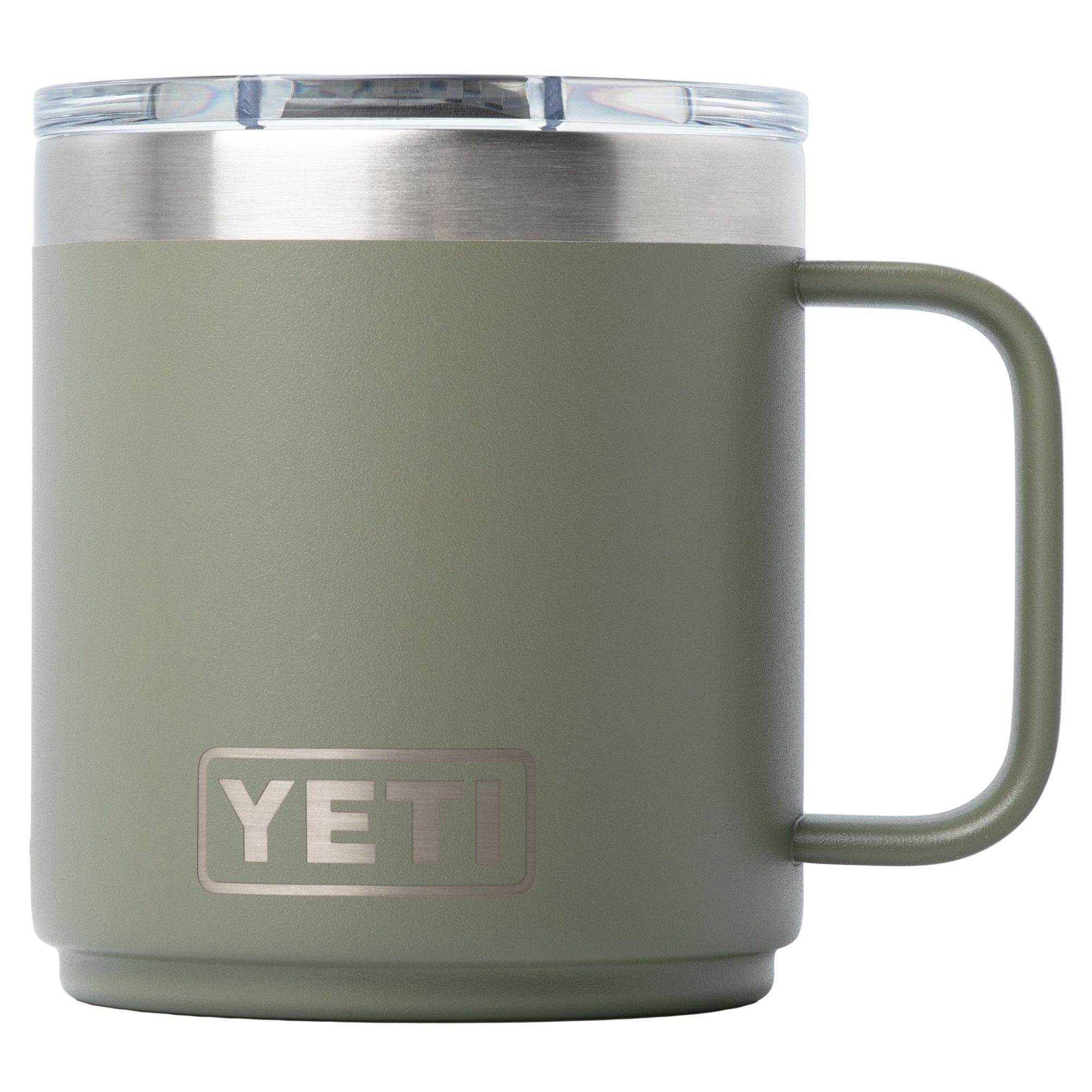 Yeti Rambler Stackable Mug 2.0 10oz Mag Slider Lid, Pampa Green, stackable mug with lid, 295 ml