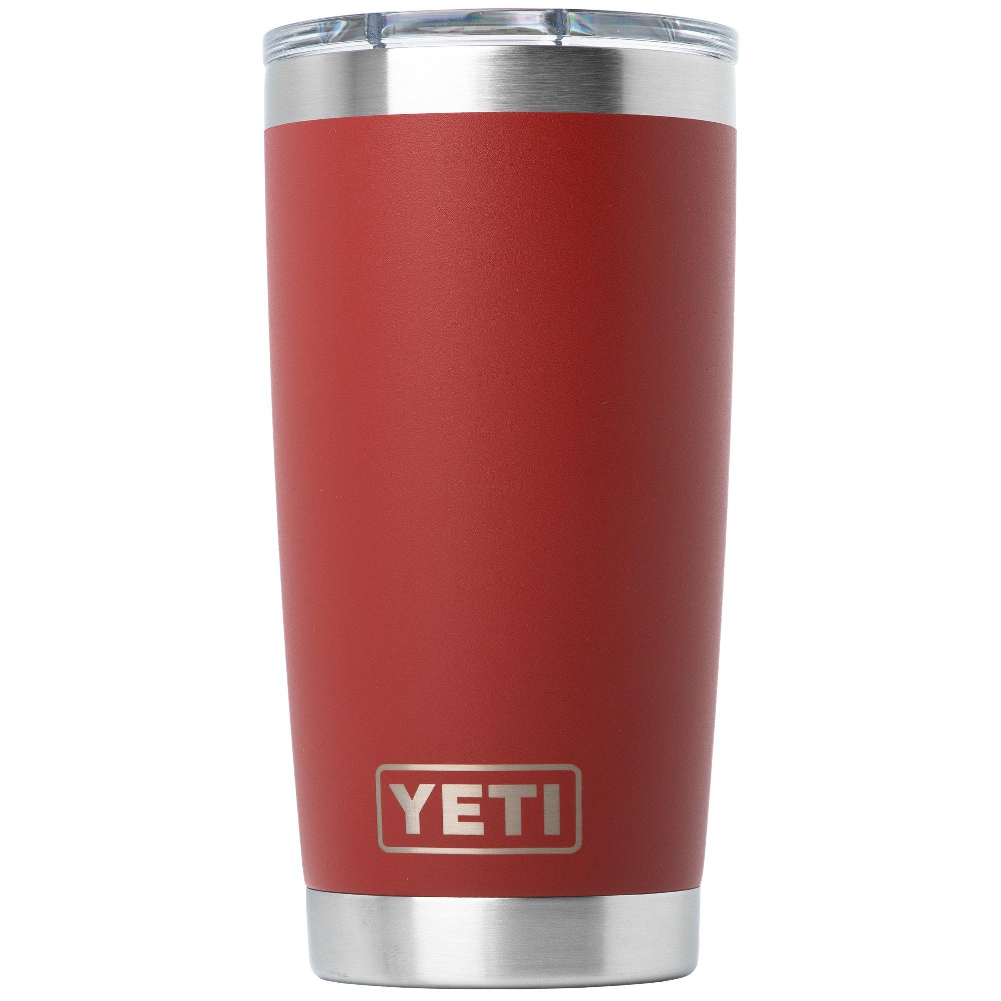 Yeti Rambler Tumbler Cup 20oz Mag Slider Lid, Stag Red, thermos tumbler with lid, 591 ml