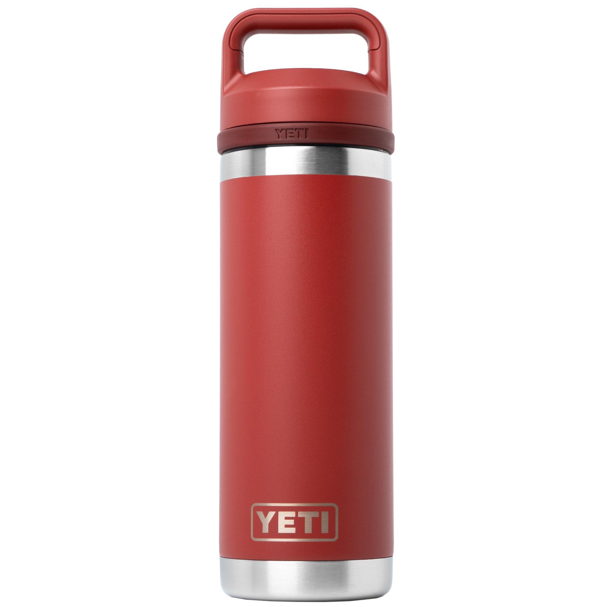 Yeti Rambler Bottle 18oz Chug Cap, Stag Red, Thermoflasche mit Verschluss, 532 ml