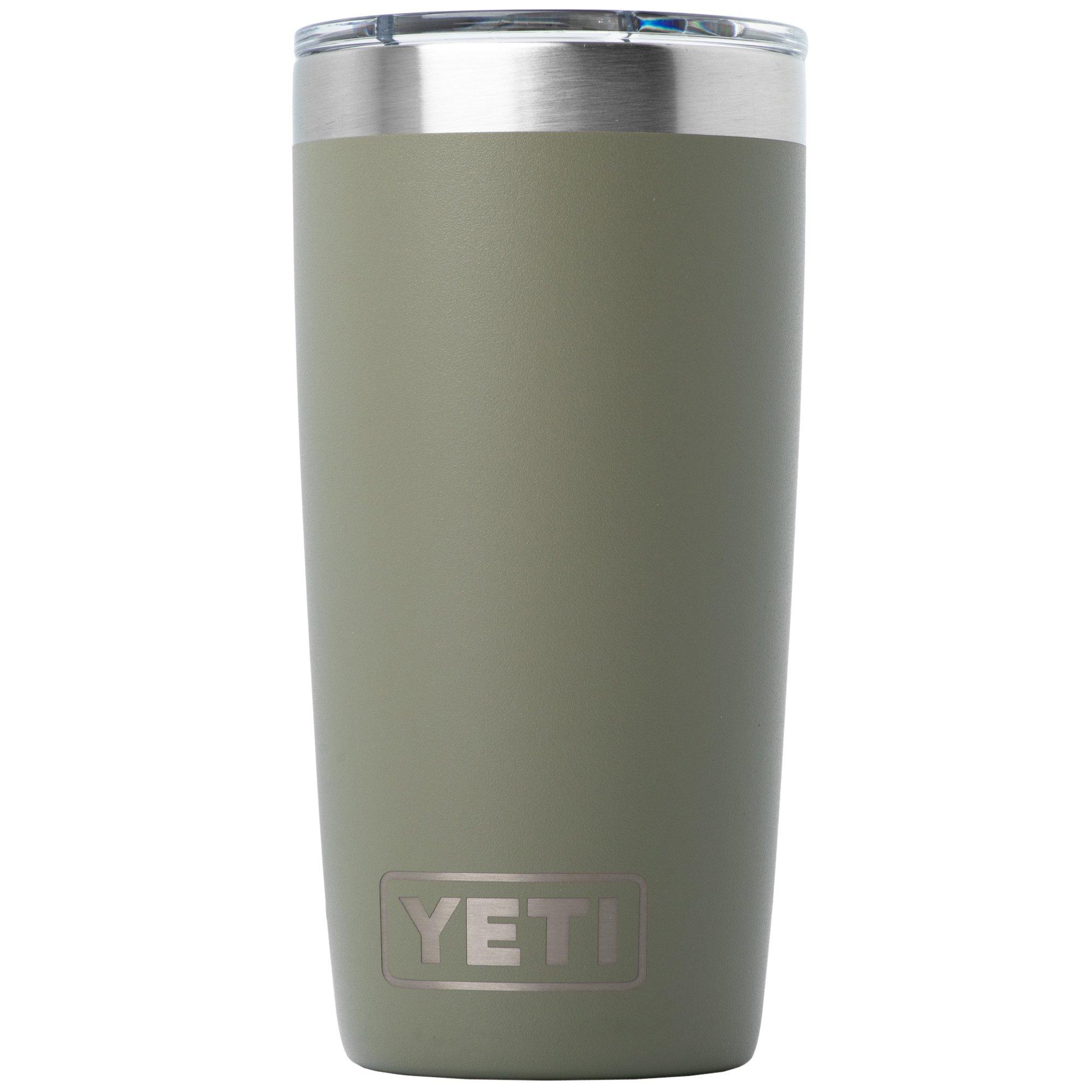 Yeti Rambler Tumbler Cup 10oz Mag Slider Lid, Pampa Green, Thermobecher mit Deckel, 295 ml