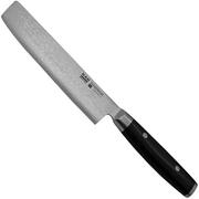 Yaxell Ran Nakiri 36044, Micarta, 69-couches Acier de Damas, couteau de chef 16,5cm