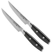 Yaxell Tsuchimon 36742, Juego de cuchillos para carne de 2 piezas