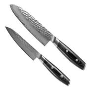 Yaxell Tsuchimon 36750, set cadeau de 2 couteaux : santoku et couteau universel