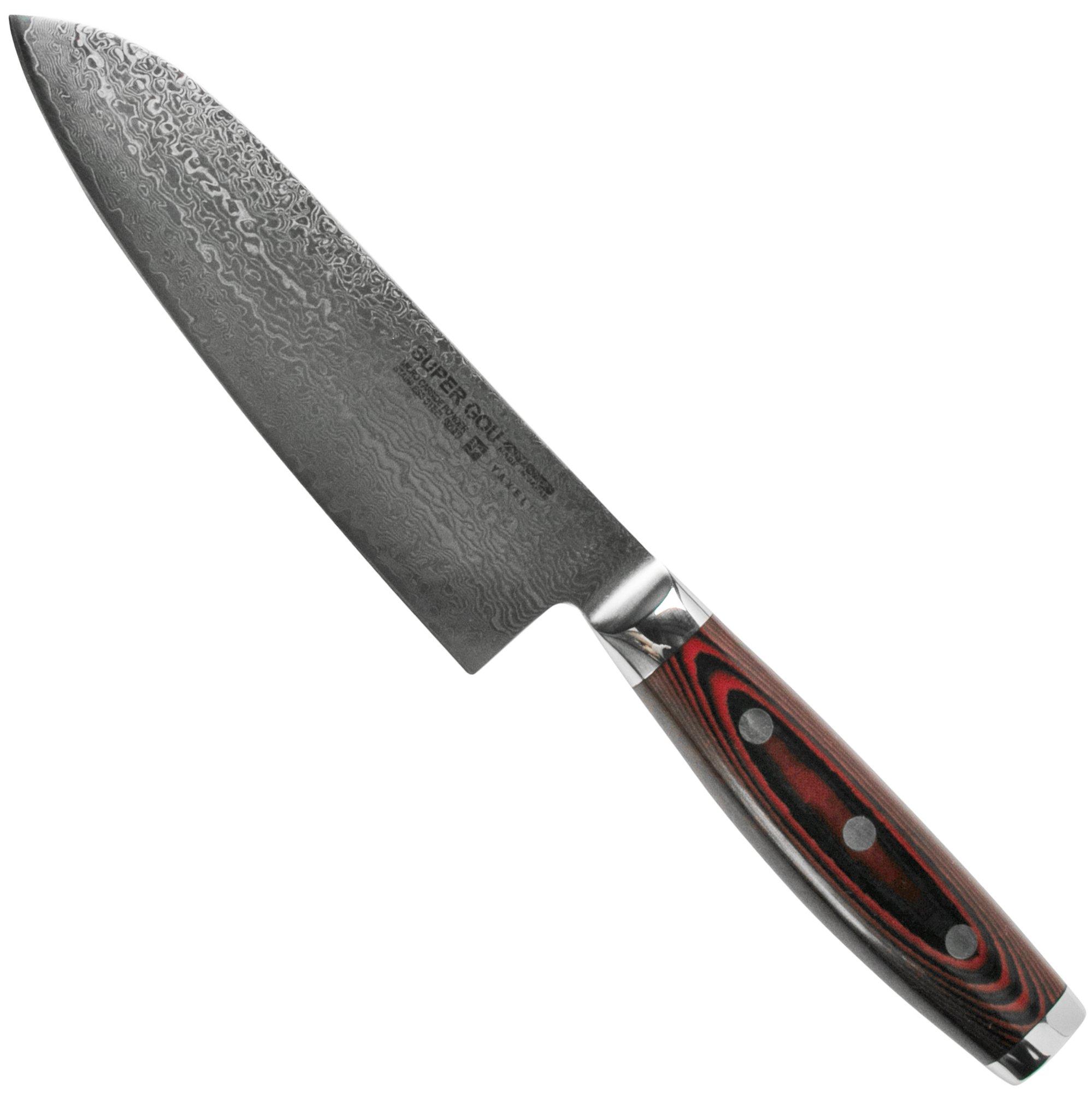 Nóż santoku Yaxell Super Gou 37101, 161 warstw stali damasceńskiej, 16,5 cm
