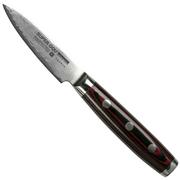 Yaxell Super Gou 37103 coltello per sbucciare 161-strati scciaio damasco, 8 cm