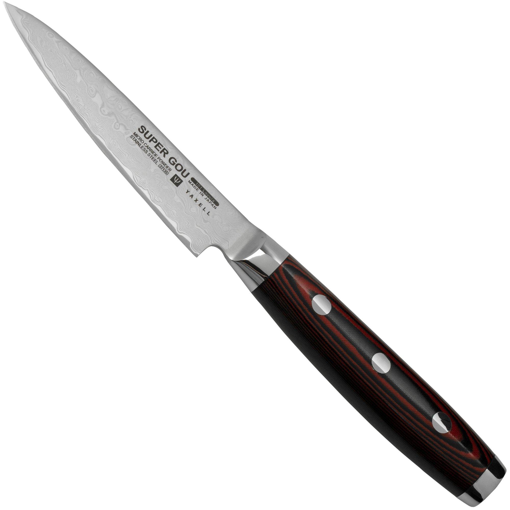 Yaxell Super Gou 37135, Micarta, 161-lagiger Damaststahl, Officemesser 10 cm