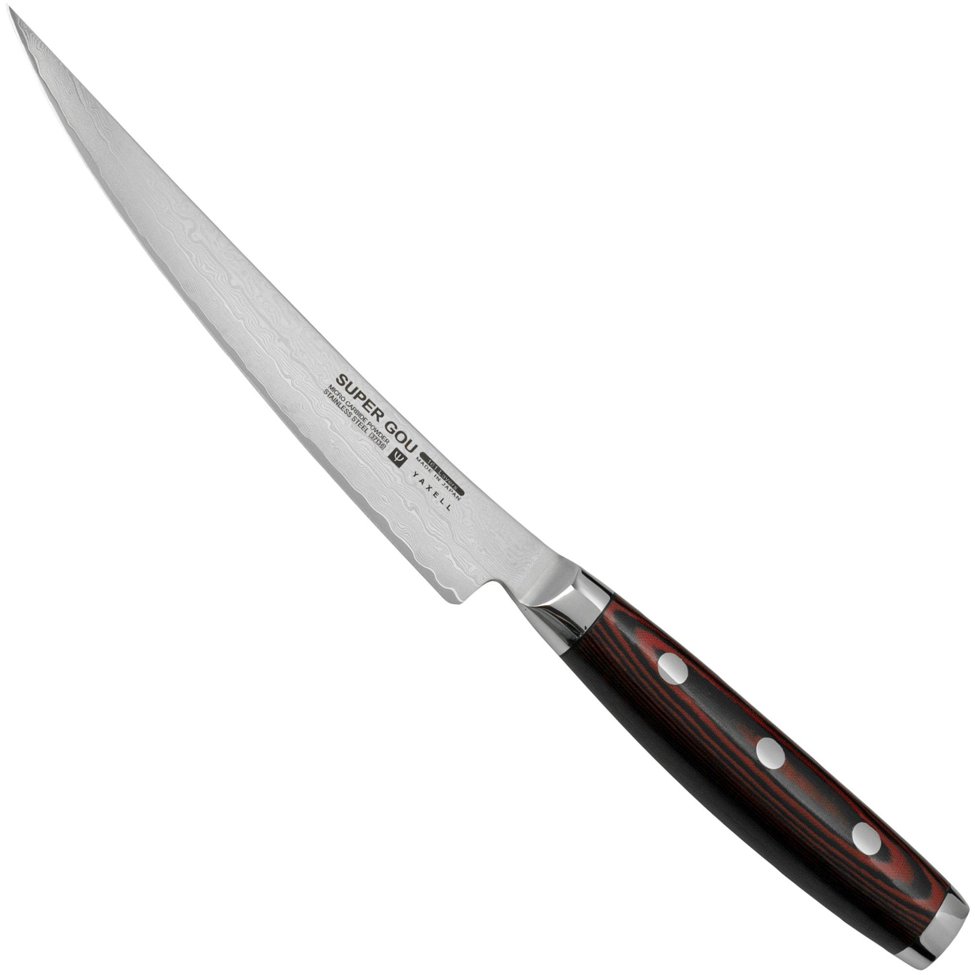 Nóż do trybowania Yaxell Super Gou 37136, 161 warstw stali damasceńskiej, 15 cm
