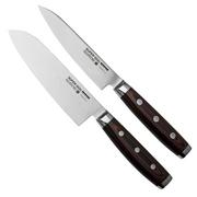 Yaxell Super Gou 37150, 2-peças conjunto de facas, santoku 16.5 cm e faca universal 12 cm