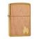 Image for Zippo Woodchuck Mahogany Emblem Brushed Brass 29901-000002, lighter