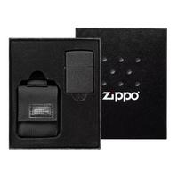 Image pour Zippo Tactical Black Pouch and Black Crackle Windproof 49402-000002, set cadeau briquet