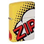 Zippo Comic Pop Art Design Matte Yellow 49533-000002, Feuerzeug