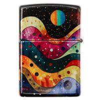 Image for Zippo Abstract Space Design 60007462, 540 Tumbled Chrome, lighter