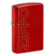 ZIPPO 61010-000002 Zippo Logo Design Metallic Red, aansteker
