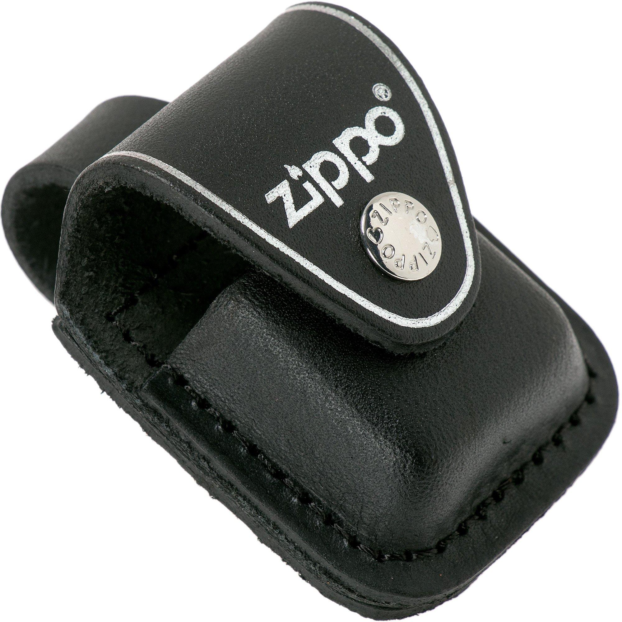 Etui Zippo Lighter Pouch With Loop LPLBK-000001, ze szlufką na pasek, czarne
