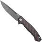 Image for Zero Tolerance 0452RDBW Blackwashed CPM S35VN, Red Carbon Fiber, Blackwashed Titanium, pocket knife, Dmitry Sinkevich design