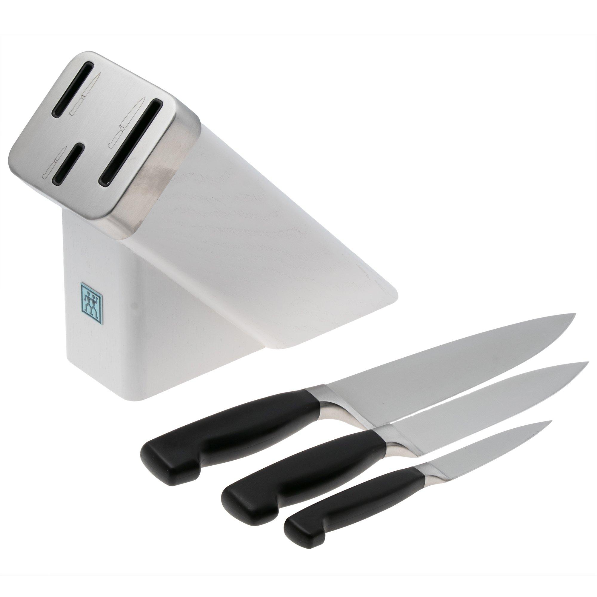 Zwilling J.A. Henckels Four Star 1002294 SharpBlock knife block white, 4 pieces