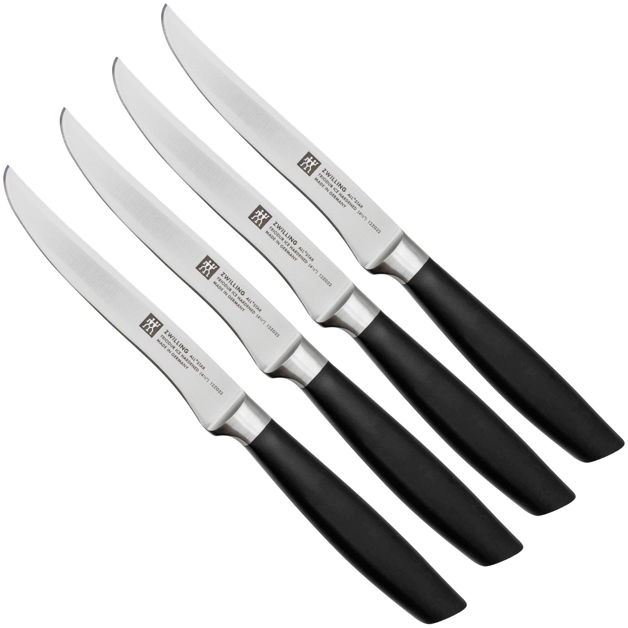 Zwilling All Star 1022589, 4-piece steak knife set, black