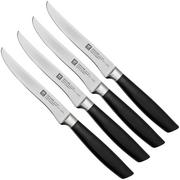 Zwilling All Star 1022589, 4-peças conjunto de facas para bife, preto