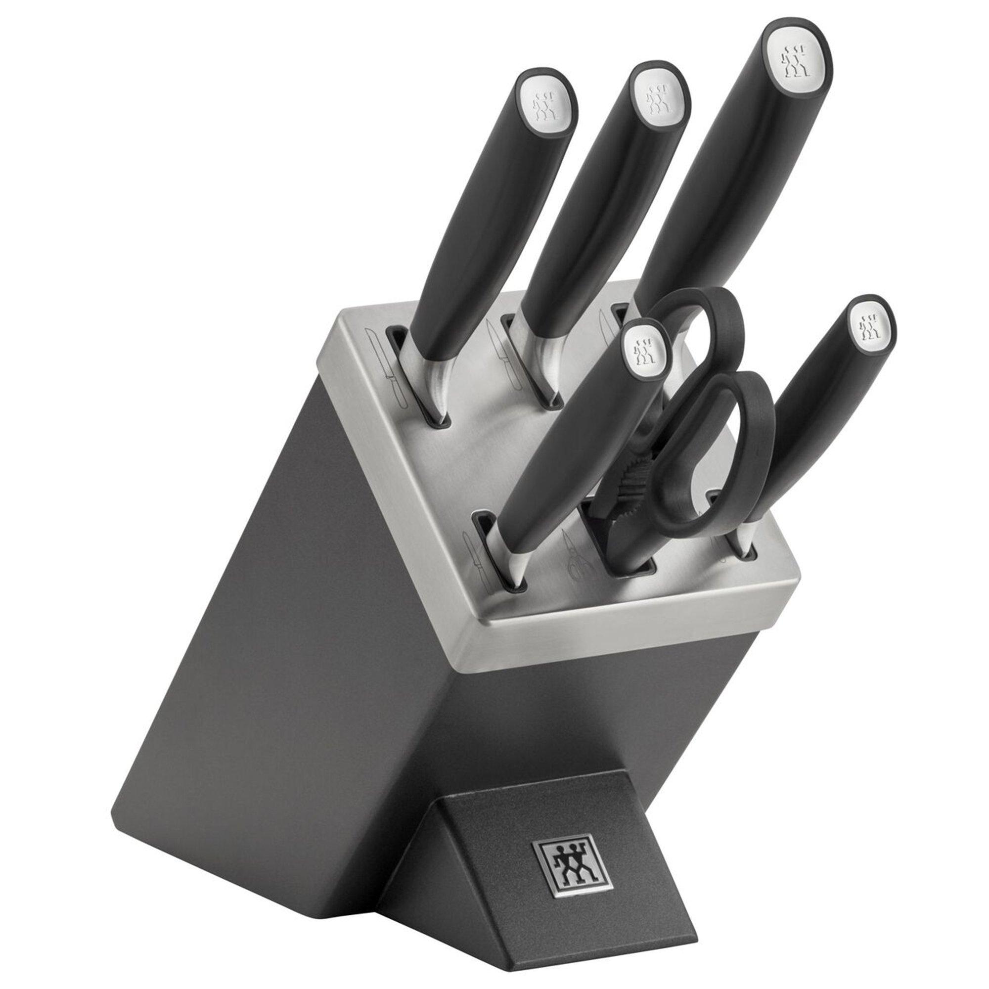 Zwilling All Star 1022760, 7-piece knife set with knife block, charcoal/silver