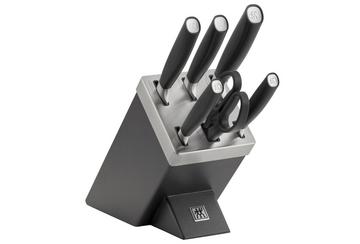 Zwilling All Star 1022760, 7-teiliges Messerset mit Messerblock, anthrazit/silbern