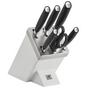Image for Zwilling All Star 1022776, 7-piece knife set with knife block, white/silver
