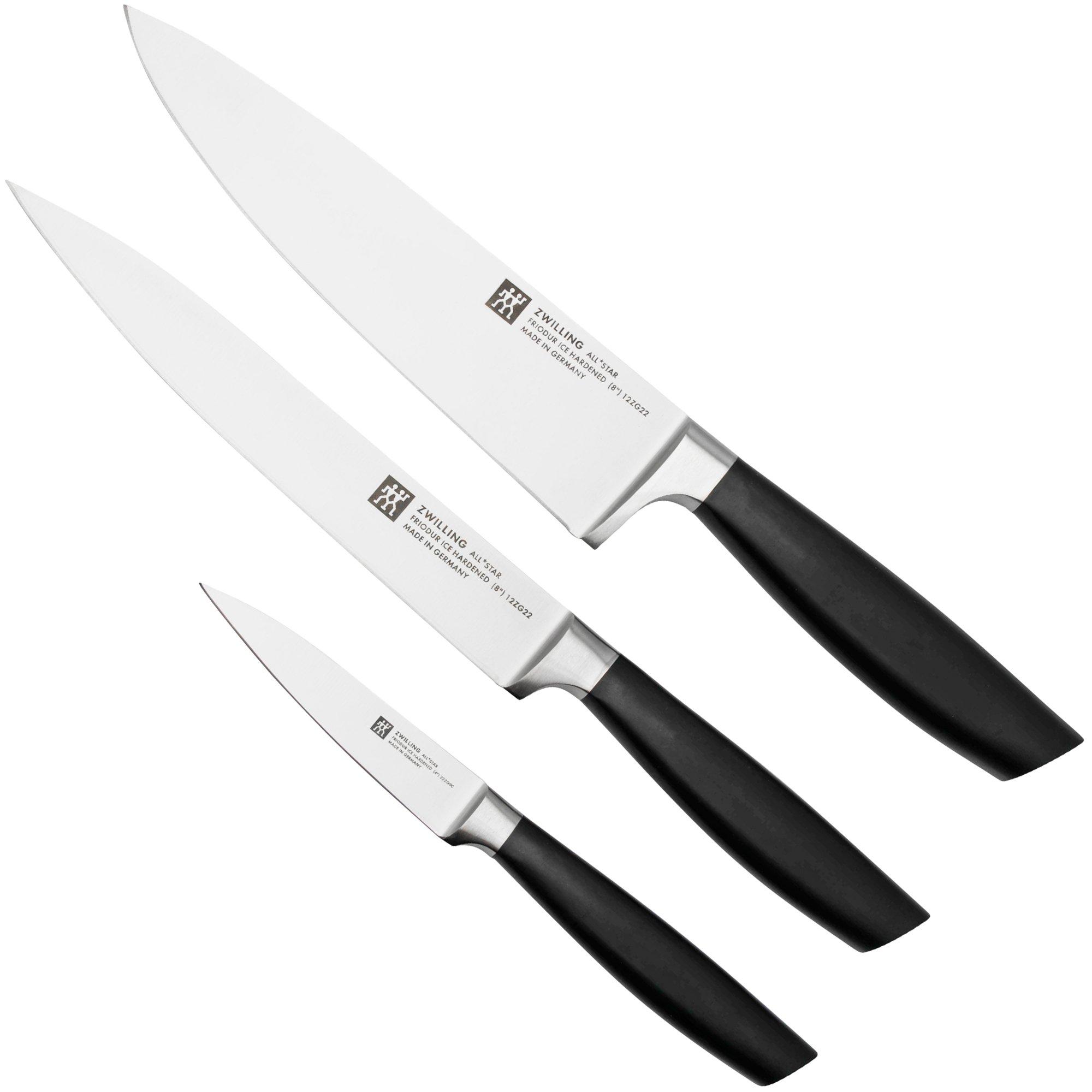 Zwilling All Star 1022781, 3-piece knife set, black