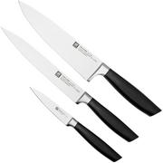 Zwilling All Star 1022781, set de 3 couteaux, argenté