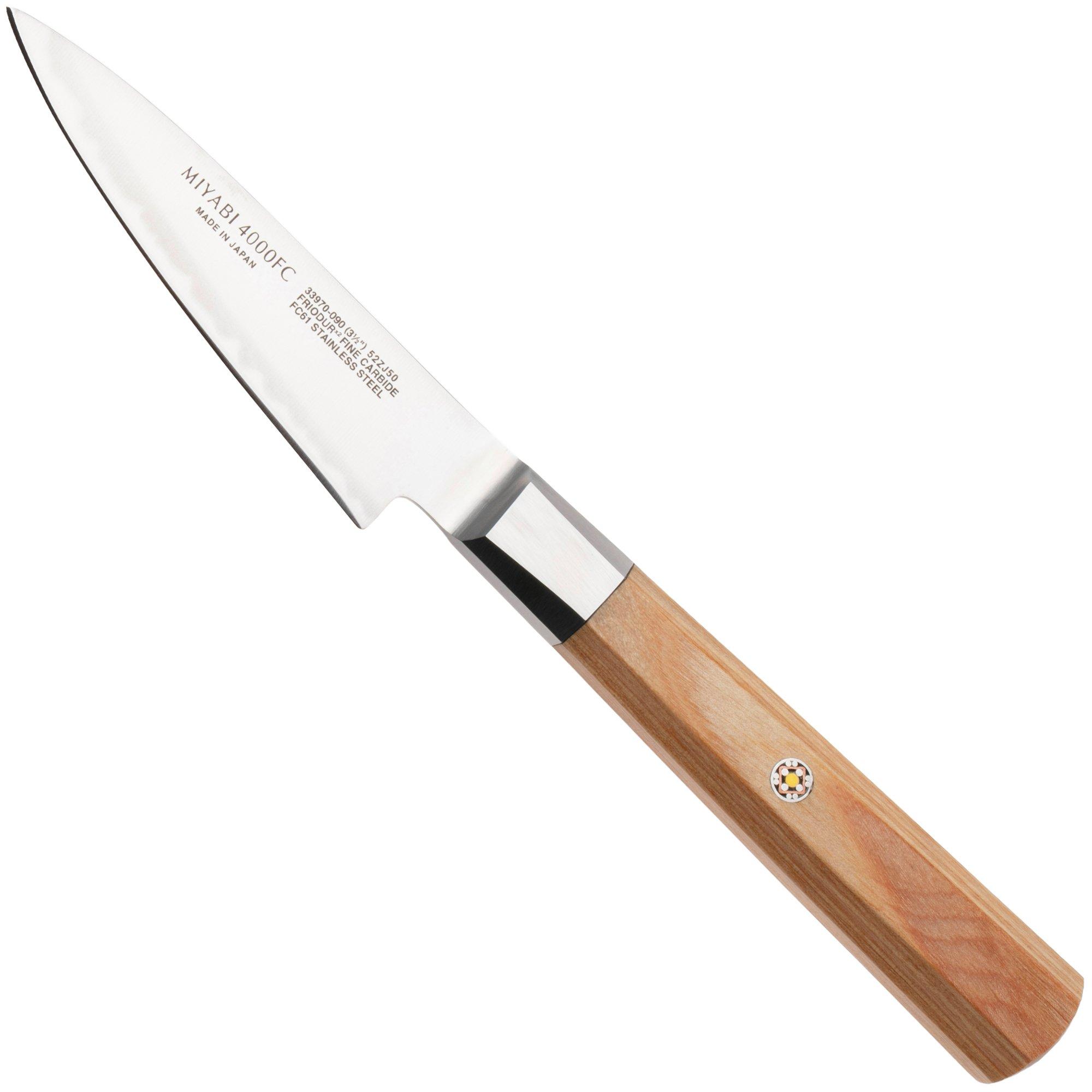 Miyabi by Zwilling KOYA 4000FCV2 1026921 Kudamono, spelucchino a lama dritta, 9 cm
