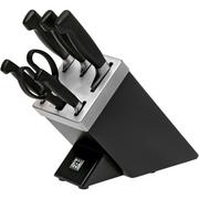 Zwilling J.A. Henckels Four Star SharpBlock 35145-007, 7-piece knife block black ash wood